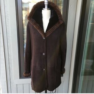 Genuine Spanish shearling 🐑with mink trim coat from Nordstrom’s